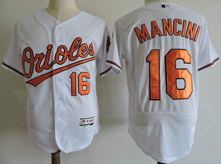 Men Baltimore Orioles #16 Trey Mancini White Elite MLB Jerseys